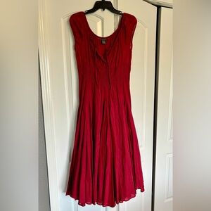 NWOT M Chelsea and Theodore Red Dress